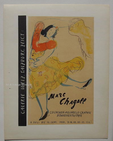 Marc Chagall Vintage Print - Original Lithograph 1959