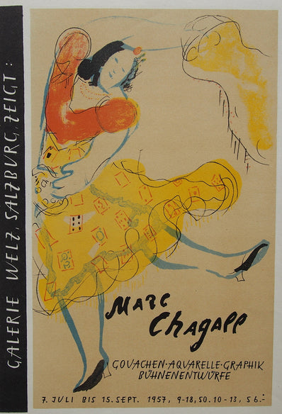 Marc Chagall Vintage Print - Original Lithograph 1959