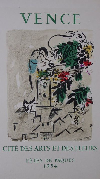 Marc Chagall Vintage Print - Original Lithograph 1959