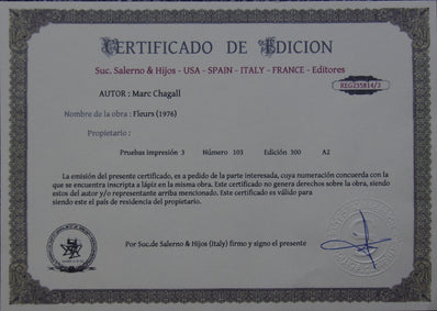 Marc Chagall - Hand Pressed Print