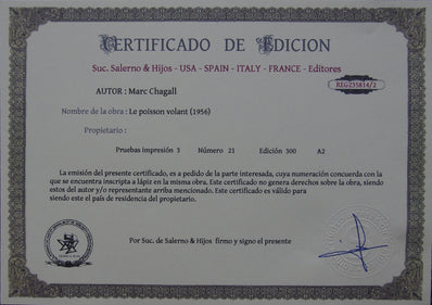 Marc Chagall - Hand Pressed Print