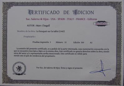 Marc Chagall - Hand Pressed Print