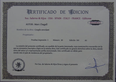 Marc Chagall - Hand Pressed Print