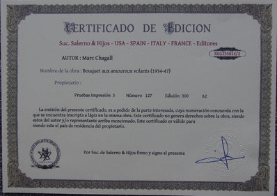 Marc Chagall - Hand Pressed Print