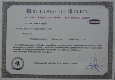 Marc Chagall - Hand Pressed Print