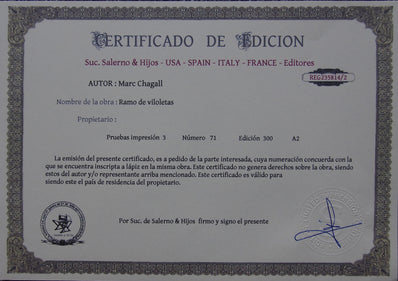 Marc Chagall - Hand Pressed Print