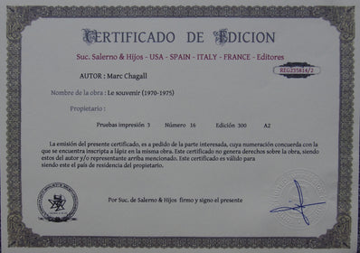 Marc Chagall - Hand Pressed Print