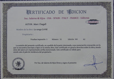 Marc Chagall - Hand Pressed Print