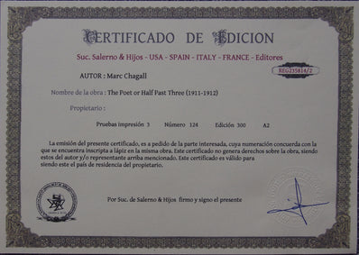 Marc Chagall - Hand Pressed Print