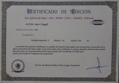 Marc Chagall - Hand Pressed Print