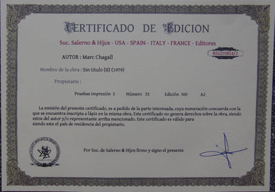 Marc Chagall - Hand Pressed Print