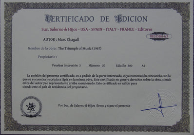 Marc Chagall - Hand Pressed Print