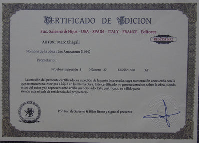 Marc Chagall - Hand Pressed Print