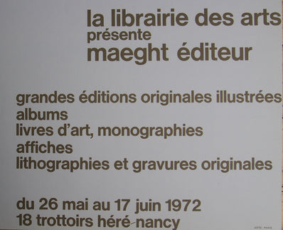 Eduardo Chillida Original Artist Poster 1972