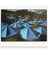 Christo exhibition poster - Blue Umbrellas