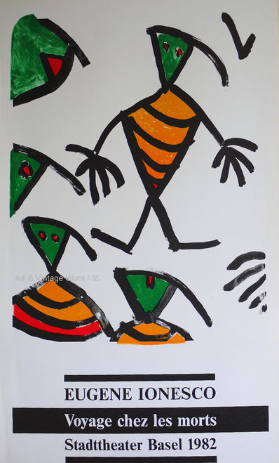 Eugène Ionesco - Original Exhibition Poster 1982
