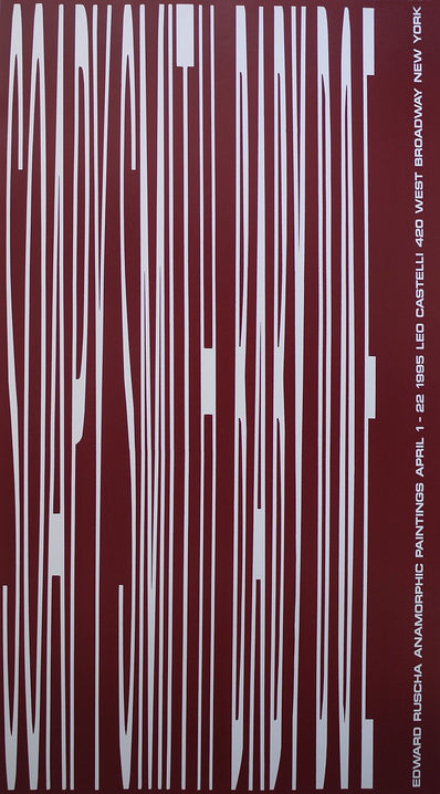 Edward Rusha - Original Artist Poster 1995