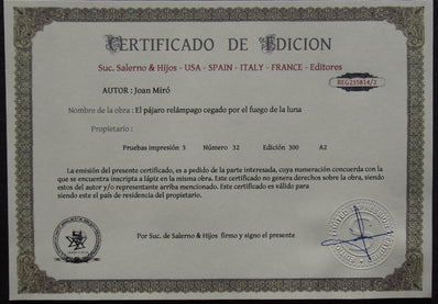 Joan Miró - Hand Pressed Print