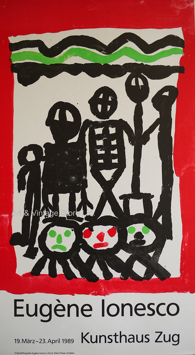 Eugène Ionesco - Original Artist Poster 1989