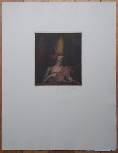 Ernst Fuchs - Original Limited Edition Etching & Aquatint