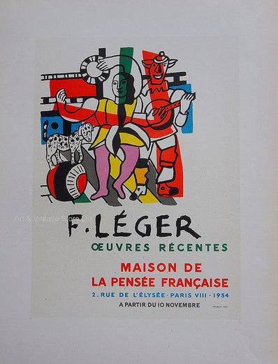 Fernand Leger Vintage Print - Original Lithograph 1959