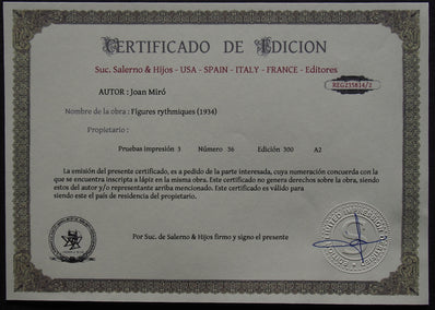 Joan Miró - Hand Pressed Print