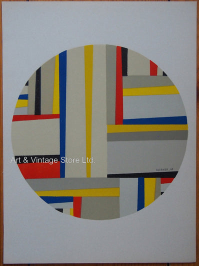 Fritz Glarner Vintage Print - Original Lithograph 1964