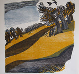 Heiner Bauschert Original Woodcut Poster 1995 - Graphik der Gegenwart