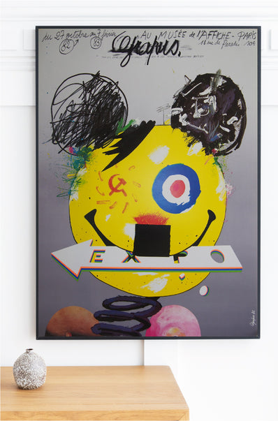 Graphus Micky Original Artist Poster 1982 - Musée de la publicité, Paris