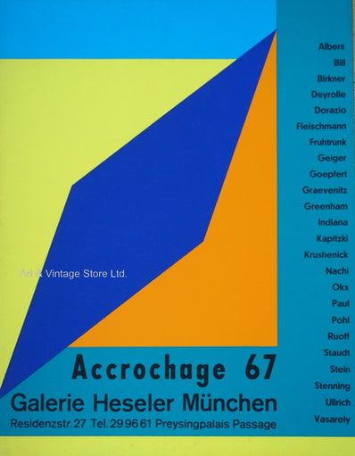 Max Bill - Original Serigraph 1967 - Collectible Art