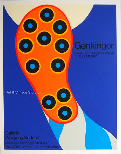 Fritz Genkinger - Original Serigraph 1970 - Collectible Art