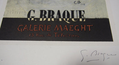 Georges Braque - Hand Signed Vintage Print - Original Lithograph 1959