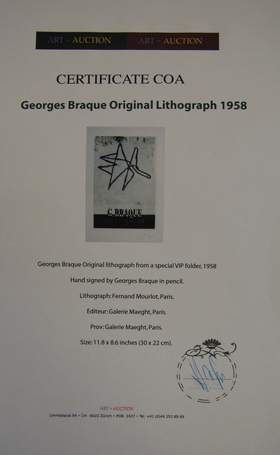 Georges Braque Vintage Print - Original Lithograph 1959