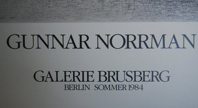 Gunnar Norrman - Original Artist Poster 1984