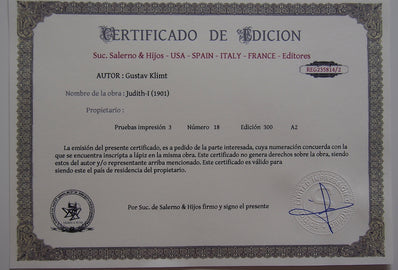 Gustav Klimt - Hand Pressed Print