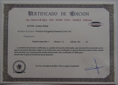 Gustav Klimt - Hand Pressed Print