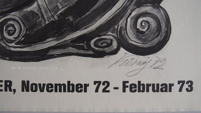 Hans Kornig - Hand Signed Original Artist Poster 1973