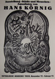 Hans Kornig - Hand Signed Original Artist Poster 1973