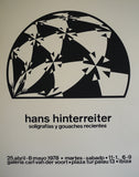 Hans Hinterreiter – 1978 Original Limited Edition Screen Print