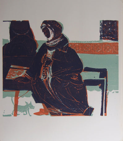 Heinz Dress - Original Woodcut