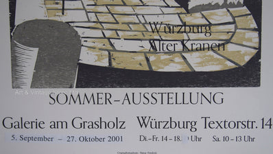 Heinz Fredrich Original Woodcut Poster 2001 - Graphik der Gegenwart