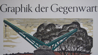 Heinz Fredrich Original Woodcut Poster 2001 - Graphik der Gegenwart