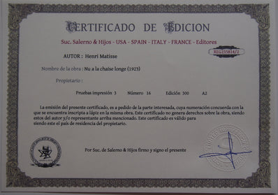 Henri Matisse - Fine Art Print