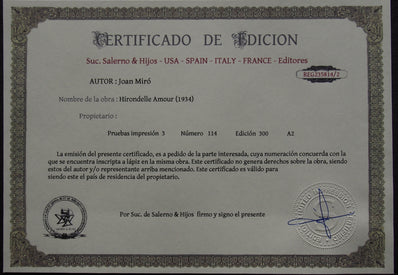 Joan Miró - Hand Pressed Print