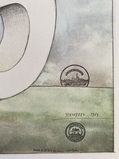 Saul Steinberg Vintage Print 1977 - Original Lithograph