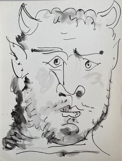 Pablo Picasso - Original Lithograph - En marge du Buffon 1957