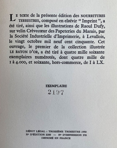 Raoul Dufy Print - Lithograph 1950