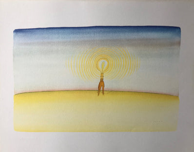 Jean-Michel Folon Vintage Print 1974