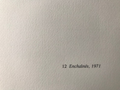 Jean-Michel Folon Vintage Print 1974