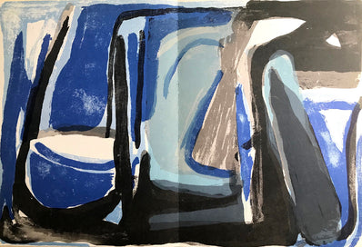 Bram Van Velde Print - Original Lithograph 1975